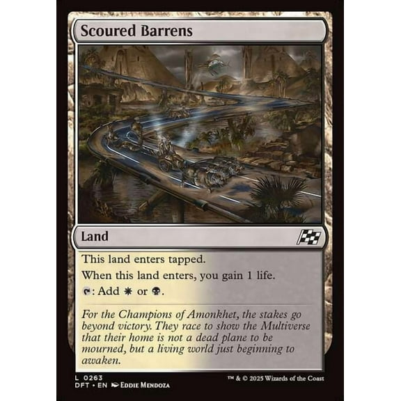 MtG Aetherdrift Common Scoured Barrens #263