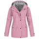 thumbnail image 1 of Chaquetas y abrigos casuales sin capucha de manga larga para mujer, chaqueta impermeable lisa, chaquetas para exteriores, impermeable con capucha, abrigo cortavientos para mujer, 1 of 4