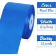 thumbnail image 3 of Highcool 2 Inch Yards Blue Satin Roll for Valentine' Day Crafts, Invitations, Floral Hair Bows, Sewing, Party, Wedding, Car Decorations, 3 of 7