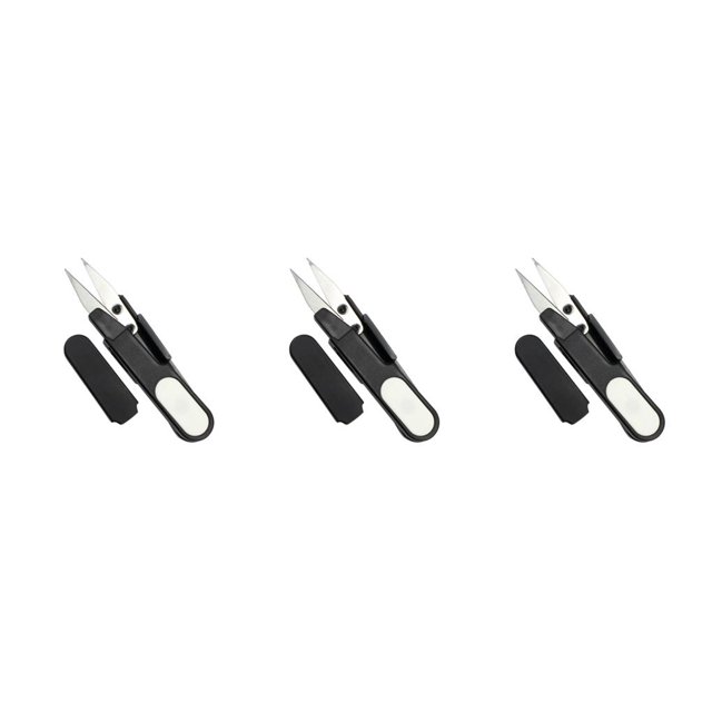 Naiovety Tijera de hilo de pescar con sombrero, tijeras de coser, herramientas para exteriores, profesional, acero inoxidable, viaje en casa, Type1 NO1