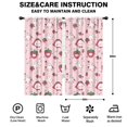 thumbnail image 2 of Blackout Kids Curtains,Red Strawberry Plants Fruit Rabbit Pink Pattern Childrens Insulated Curtains Set Of 2,Bedroom Essentials,Toddler Room Decor 42"x84", 2 of 5