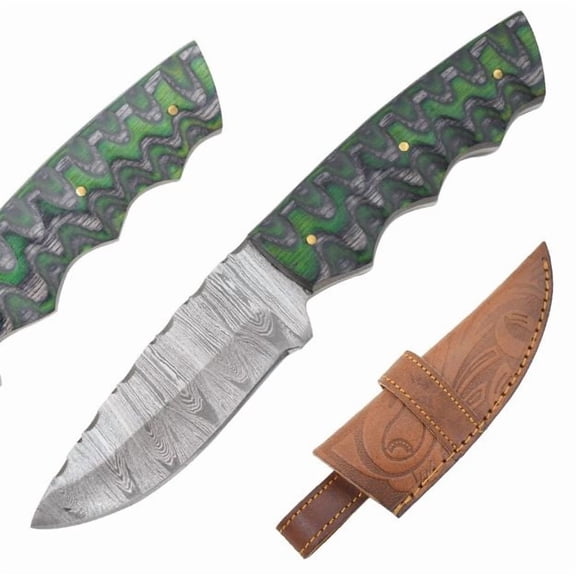 Old Ram Handmade Damascus Blade Hunting Knife
