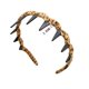 thumbnail image 3 of Diademas con dientes de leopardo, peine, aro de plástico, bandas para el cabello con dientes en forma de U, aro para el cabello con dientes ondulados, tazón de silicona de forma exquisita, 3 of 5