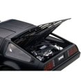 thumbnail image 2 of DeLorean DMC 12 Matt Black 1/18 Diecast Model Car by Autoart, 2 of 3