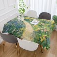 thumbnail image 2 of Yayeee Tablecloths for Rectangular Tables 60 x 60 inch Party Table Cover, Art Garden Scene, 2 of 6
