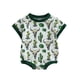 thumbnail image 1 of Mono de bebé de manga corta y cuello redondo para niñas y niños, mono de verano estampado de vaca, 1 of 4