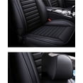 thumbnail image 4 of FYUU Black, PU Leather, Wear Resistant, Seat Covers with Headrest & Waist pillow, 7 Pieces, 4 of 5