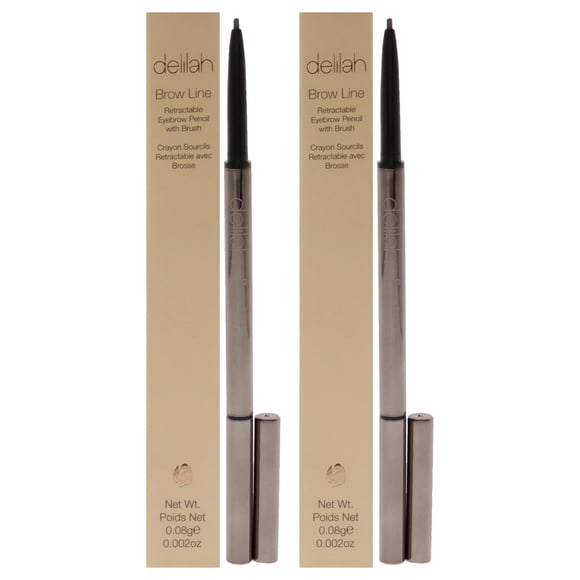 Lápiz de cejas Delilah Brow Line Sable Duo 0.06ml