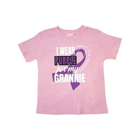 

Inktastic Chronic Pain I Wear Purple For My Grannie Gift Toddler Boy or Toddler Girl T-Shirt