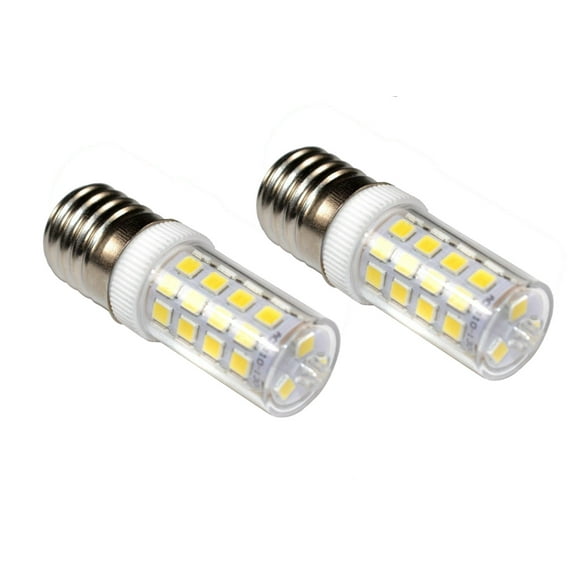 HQRP 2-Pack 110V E17 Dimmable LED Light Bulb Cool White for GE General Electric WB36X10003 Light Bulb Replacement