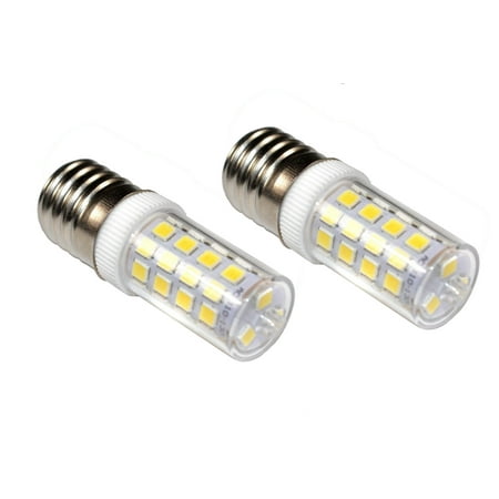HQRP 2-Pack 110V E17 Dimmable LED Light Bulb Cool White for GE General Electric WB36X10003 Light Bulb Replacement