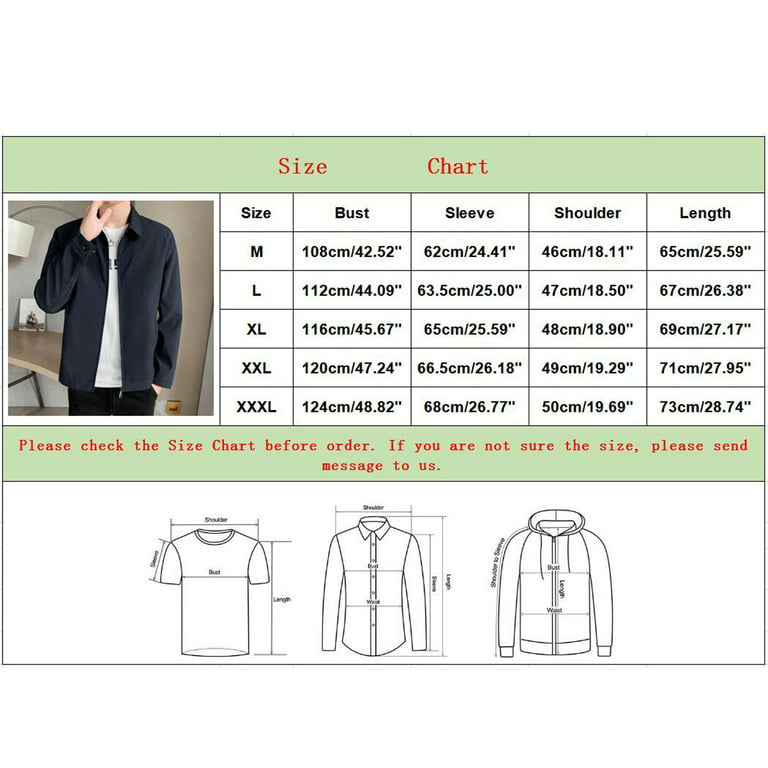 HSMQHJWE Men’S Jacket Foundry Big And Tall Jacket Men Casual Long Sleeve  Autumn Winter Stand Neck Top Blouse Coat Jacket With Pockets Mens Light