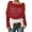 Red#9527, variant on BOOMNY Womens Sweaters Long Sleeve Cropped Sweaters for Women Shawl Wrap Design Fashion Hallow Out Warm Knit Pullover Trendy Tops 2025 Fall Winter Knitwear