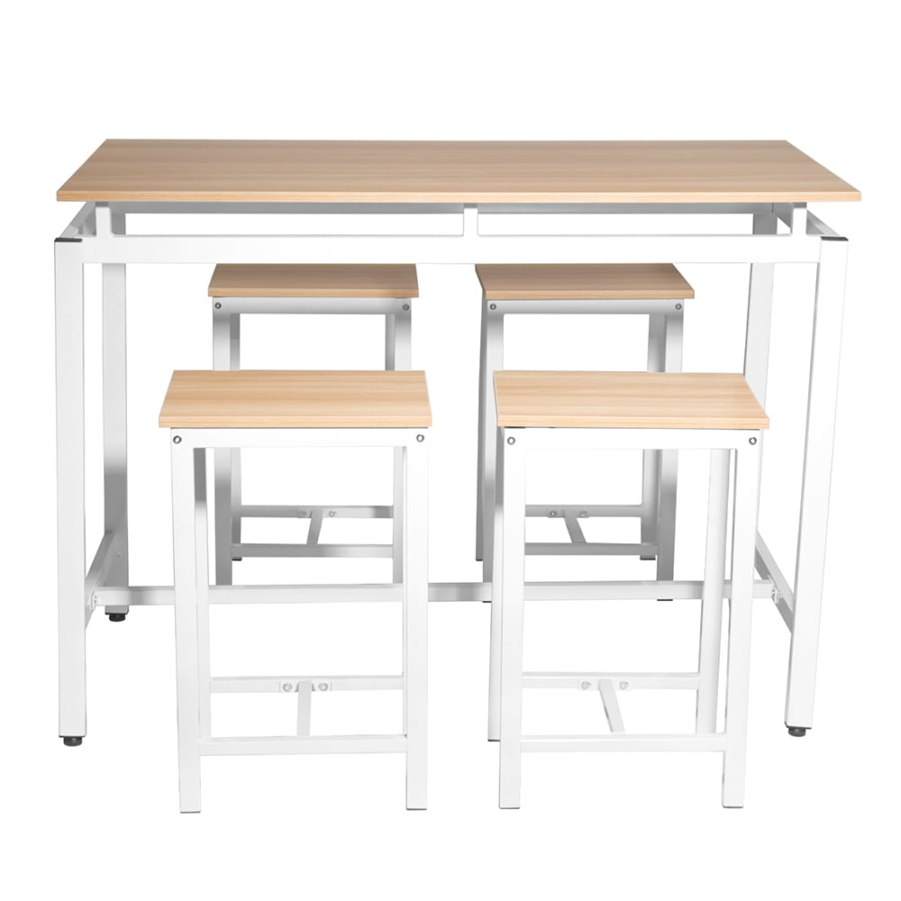 Kepooman Modern 5 Pieces Kitchen Dining Table Set for Home, Apartment, Living Room, Beige Kepooman Modern 5 Pieces Kitchen Dining Table Set for Home, Apartment, Living Room, Beige