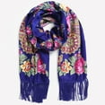 thumbnail image 2 of Foulards pour Femmes Hiver Chauds Russe Babouchka Foulard pour Femmes Châle Foulard Wrap Traditionnel Rétro Style Ukraine Imprimé à Franges Longs Foulards Châles Wrap pour Femmes Formel Châles Wrap Chauds pour Femmes, 2 of 4