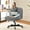 Gray(Velvet)-1, variant on COMHOMA Armless Office Desk Chair, Criss Cross Swivel Chair with Wheels, Wide Seat Adult Vanity Chair for Home Office , Beige