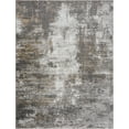 thumbnail image 2 of Hauteloom Liverpool Modern Abstract Bedroom Living Room Small Area Rug - Boho Carpet - Contemporary Bohemian Farmhouse - Light Grey, Dark Grey, Bronze - 2' x 3', 2 of 12
