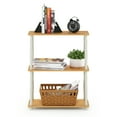thumbnail image 3 of Furinno Durable 23.6 W x 11.6 D x 29.5 H 3-Shelf Freestanding Shelving Unit, Beech and White, 3 of 5
