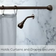 thumbnail image 4 of Bath Bliss 42" - 72" Tension Shower Rod in Bronze, 4 of 7