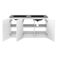 thumbnail image 6 of Modway Bryn 48" Wall-Mount Double Sink Bathroom Vanity in White/Black, 6 of 8