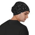 thumbnail image 4 of Naloa Space Galaxy Soft Beanie Hat, Knit Beanie Daily Beanie in Fine Knit for Women Men Winter Travel, Outdoor, 4 of 7