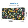 thumbnail image 4 of Disketp Gaming Mouse Pad Colorful Hippie Pattern Large Mouse Mat Long Extended Desk Pad Non-Slip Rubber Mice Pads Stitched Edges Thin Pad (11.8x31.5 Inch), 4 of 9