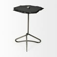 thumbnail image 2 of Home Roots 380689 Black Slate-Top Accent Table with Triangular Iron Base, 2 of 2