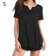 thumbnail image 1 of Conjunto de ropa de dormir para mujer Sexy con cuello en V Top Shorts Camisón camisón, negro, S Inevent AP001530-06, 1 of 7