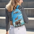 thumbnail image 6 of KLL Elephant Giraffe Print Travel Laptop Backpack - College Backpack Business Work Bag Nurse Bag Casual Daypack for Weekender Business Hiking -Small, 6 of 6