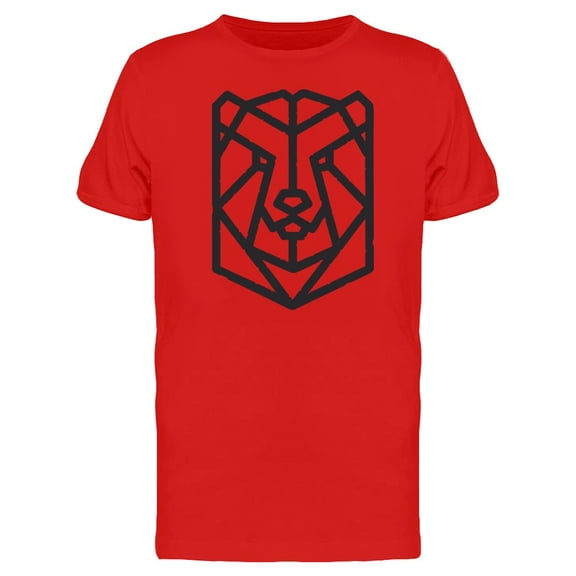 Geometric Bear Head Logo T-Shirt Men -Image by Shutterstock, Male Large
