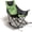 Green, variant on Sunnyfeel Heavy Duty Oversized Rocking Camping Chair, Foldable Portable Lawn Rocker with Side Pocket & Carry Bag for Outdoor, Picnic, Patio & Backyard, Orange
