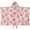 Strawberry Princess Pattern, variant on White Fairy Castle Pattern Hooded Bath Towel，50"x30" for Ages 3 To 12 Kids, Quick Dry Lightweight Soft Microfiber Hood Beach Towel Cover Up for Kids