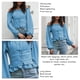 thumbnail image 3 of Blusa Con Cordones Camisa De Color Puro Camisa Con Mangas Abullonadas Mujeres Fuera Del Hombro Tops De Manga Larga Con Hombros Descubiertos Color Puro Frente Con Cordones En La ANGGREK  Otros, 3 of 6