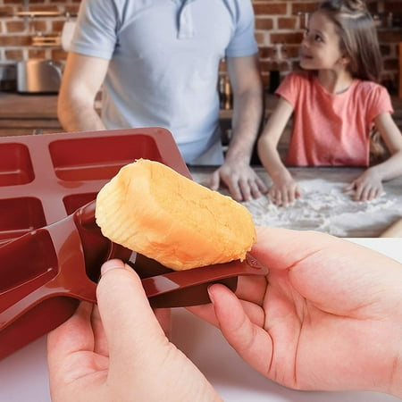 

12 Cavities Non-stick Mini Brownie Pan Bread Pan Silicone Mini Loaf baking pan