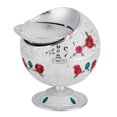 thumbnail image 2 of Portable Mini Ashtray Metal Round Ball Stamped Pattern Gift Decoration (#02), 2 of 3