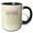 Black/White, variant on 3drose, Kitchen Measurement Conversion Chart, Rolling Pin, Cup, Yellow Gingham, 11oz Two-tone Red Mug