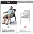 thumbnail image 6 of JOYURE 3 Pieces Outdoor Patio Furniture Set,All-weather Wicker Rattan Bistro Set with Coffee Table and Cushions for Yard,Garden,Balcony,Chocolate Brown, 6 of 8