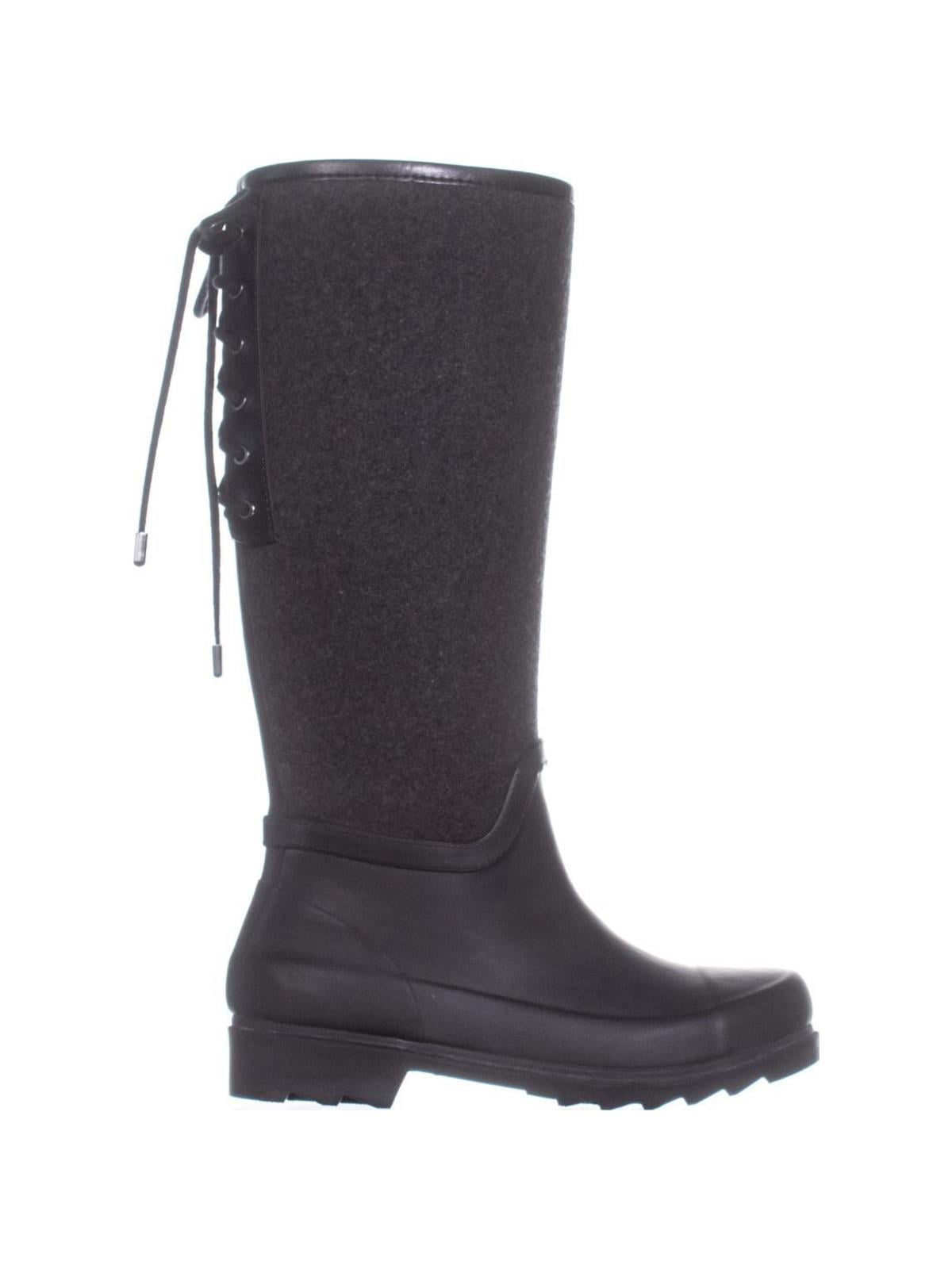 Nine West Oops Lace Up Rain Boots, Dark Grey Multi | Walmart Canada