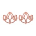 thumbnail image 1 of Cristal Bola Pantalla Unique Bargains Soporte Huevo Aleación Vidrio Rosa Dorado Paquete de 2, 1 of 5