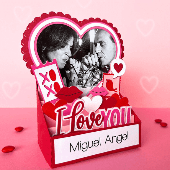 HungBloom Happy Valentines Day Card Pop Up, Perfect for Valentine’s Day For Boyfriends Girlfriends H19