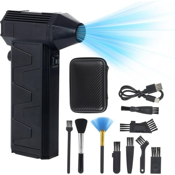 COZONY Rechargeable Cordless Electric Air Duster, 130,000 RPM Mini Air Blower, Adjustable Power, Ideal for Computer Keyboard Cleaning