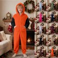 thumbnail image 7 of AWZXDE Boys Play Jumpsuits Hooded One Piece Outfit Zip Front With Side Pockets For Holiday Indoor Wear Family Gatherings And Casual Home Play, 7 of 7