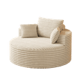 thumbnail image 4 of Miekor Furniture 50" L Corduroy Sponge single sofa,No Assembly Required,Fluffy Modern Sleeper Chair for Living room, Bedroom, Lounge and Projection Room(Not a swivel chair.) MK9092, 4 of 12