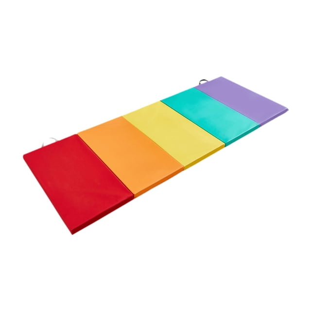 Lipstore Folding Exercise Mat Exercise Balance Pad with Carry Handles Mat Gymnastics Five Fold Mat