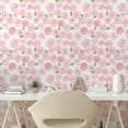 thumbnail image 3 of Ambesonne Flower Peel & Stick Wallpaper for Home, Bridal Roses Field Art, 13"x72", Pale Pink Pale Green, 3 of 6