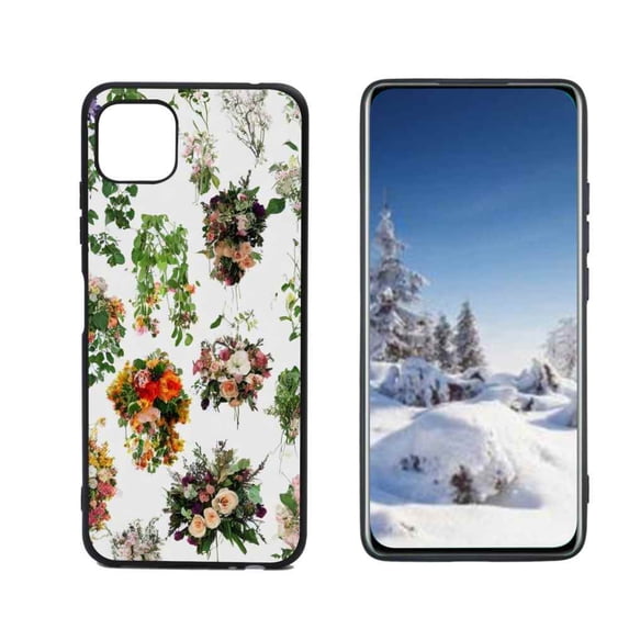 Floral-252 Phone Case, Degined for Boost Mobile Celero 5G Case Men Women, Flexible Silicone Shockproof Case for Boost Mobile Celero 5G