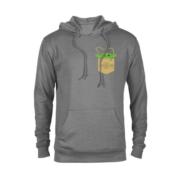 Star Wars The Mandalorian The Child Satchel - Pullover Hoodie for Adults - Customized-Graphite Heather