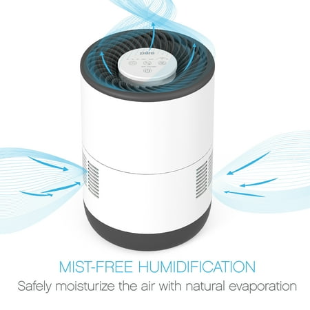 Pure Enrichment - MistAire Eva Mist-Free Evaporative .74 Gallon Humidifier - White