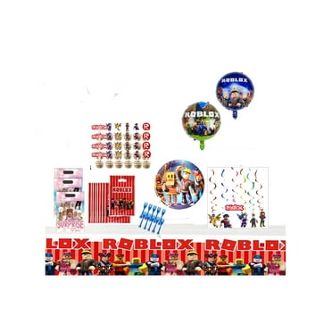 186PCS Roblox Party Supplies For Birthday, Roblox Birthday Party Supplies Video Game Party Decorations Table Cover Plates Cups Napkins Utensils Birthd For Sale In Buena Park, CA