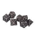 thumbnail image 1 of Hollow Dice Set,7pcs Table Game Metal Polyhedral Metal Dice Set Hollow Metal Dice Precision Engineered, 1 of 8
